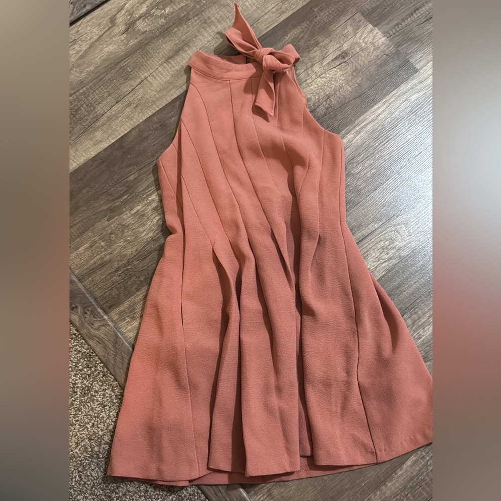 Giani Bini Girls 6x Elegant Sleeveless Coral Dress with Bow